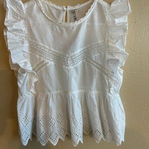 Zara TRF, medium, white top